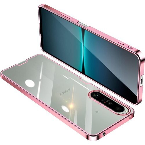 Sony Xperia 1 IV ケース SO-51C 変防止 メッキ加工 ストラップホール付き ローズゴールド 165