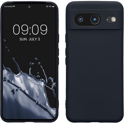 kwmobile スマホケース Google Pixe スマートフォン 耐衝撃 TPU シリコン マリンブルー 176