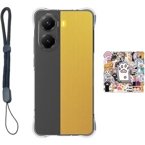 For Xiaomi Poco X7 Pro 5G ケ 指紋防止 ホコリ汚れなし 肌に優しい感触 軽量 クリア 234
