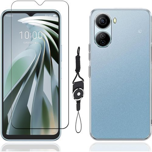 1枚フィルム+ケース TPU+携帯ストラップ 付属 F For Libero 5G IV A302ZT ケース 215