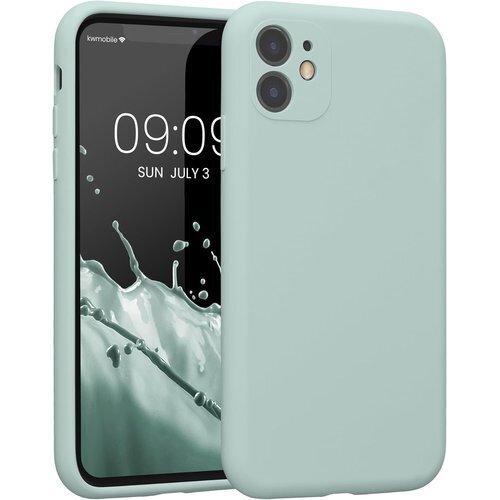 kwmobile スマホケース Apple iPhon U シリコン カバー 耐衝撃 傷防止 - クール ミント 230