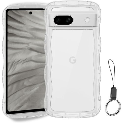 Google Pixel 7A ケース クリア ウェー なみなみストラップホール付き Pixel 7A-クリア 249