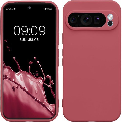 kwmobile スマホケース Google Pixe マートフォン バックカバー TPU 耐衝撃 ダークローズ 272