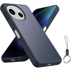 AQUOS sense9 用 ケース 半透明のデザイン 防止 AQUOS sense9 ケース-マット・ブラック 301