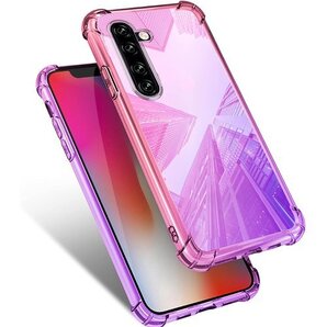 OPPO Reno3 A ケース クリア 耐衝撃 薄型 ール付き スリム ピンク/紫 MJJ-1044-40-3 114