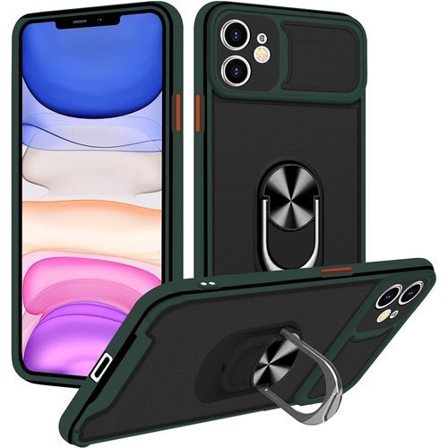 iPhone 11 ケース リング付き TPU バンパ 繊維 高級なカーボン風 iphone 11 スマホケース 124