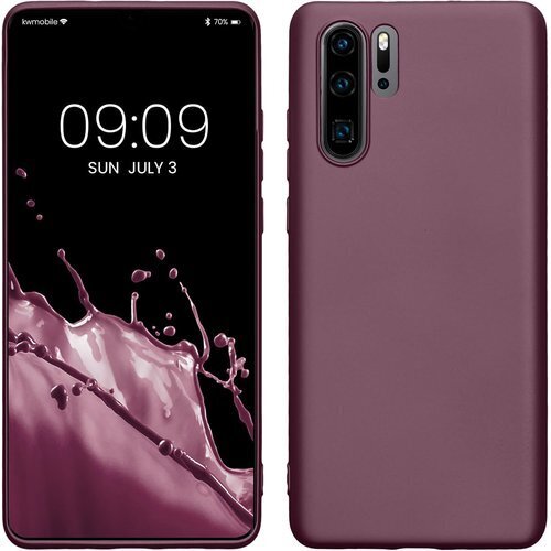 kwmobile スマホケース Huawei P30 カバー TPU保護 メタリック メタリック ラベンダー 238
