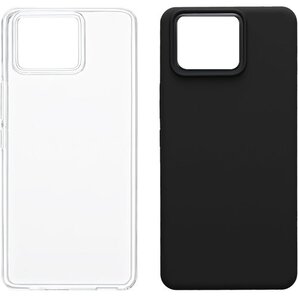 2枚 ケース Xiaomi 14T 用 軽量 ケース aomi 14T 対応 保護ケース クリア + ブラック 274