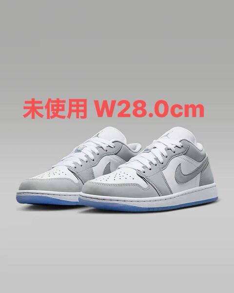 送料無料 W28.0cm Nike Women's Air Jordan 1 Low Wolf Grey ナイキ ウィメンズ エアジョーダン1 ロー ウルフグレー US11 スニーカー