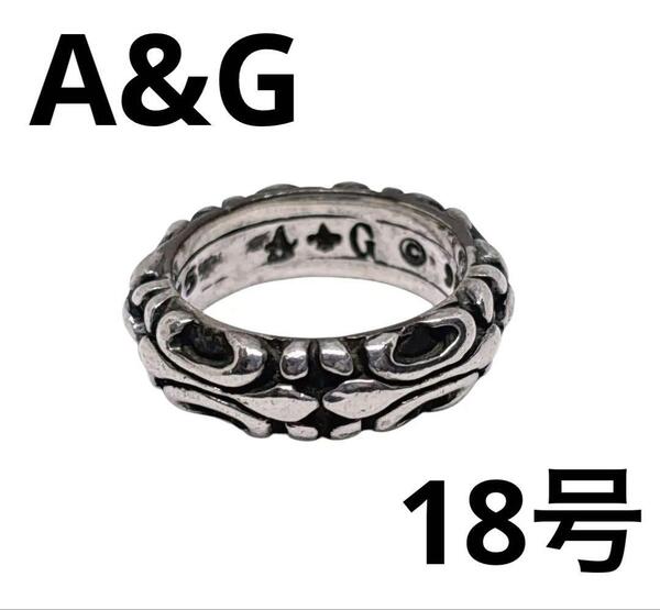 A&G エーアンドジー フレアバンド リング 指輪 flare band ring シルバー 925 18号 メンズ アクセサリー