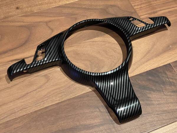 ★★新品★ポルシェ リアルカーボン調 カバー ステアリング ハンドル★Porsche カイエン パナメーラ 911 997 991 981 ボクスター ケイマン