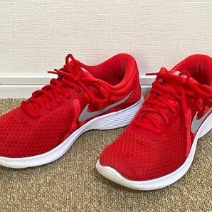 J159☆送料無料☆NIKE/ナイキ『908988-601 Revolution 4 25.0cm』ランニングシューズ メンズ ランニング レボリューション4 レッド 現状品