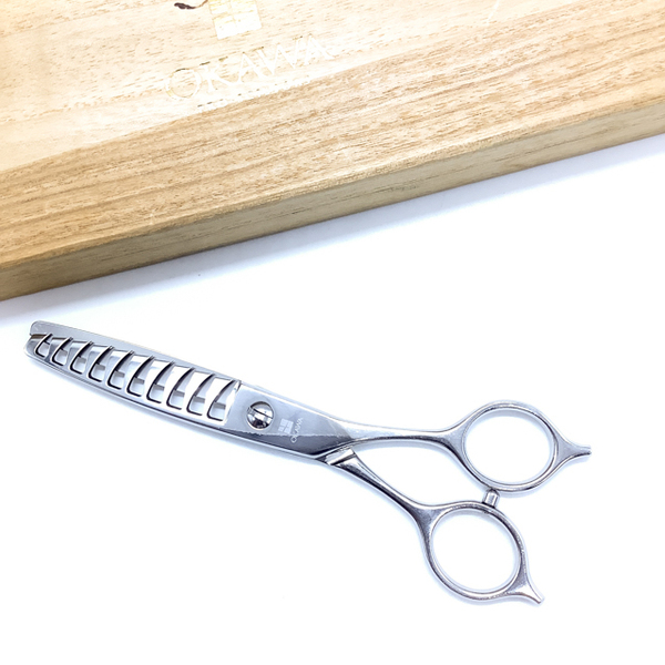 【オオカワプロシザーズ オオカワプロシザーOKAWA PRO SCISSORS】HC1010 シザー セニング 美容ハサミ 約45~50% 5.8インチ 中古 sc2005