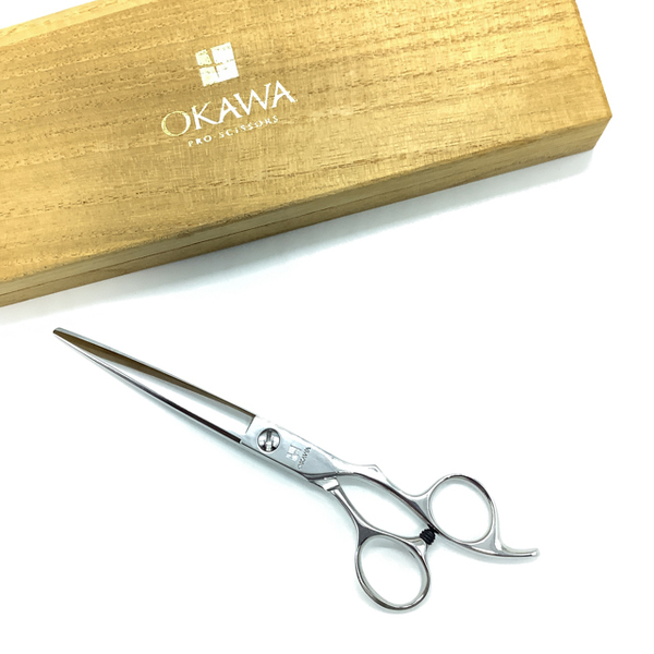 美品【オオカワプロシザーズ オオカワプロシザーOKAWA PRO SCISSORS】SG65X シザー 理容 美容ハサミ 美容師 理容師 6.5インチ 中古 sc2051