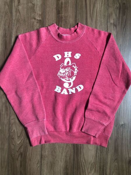 80s90s ヴィンテージ スウェット ブルドッグ レッド フェード フルーツオブザルーム USA製