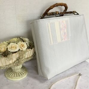 花ぷらら・オリジナル・洋服でも着物でも使える・ハンドメイド・リメイク・大島紬・カバン・トートバッグ・355