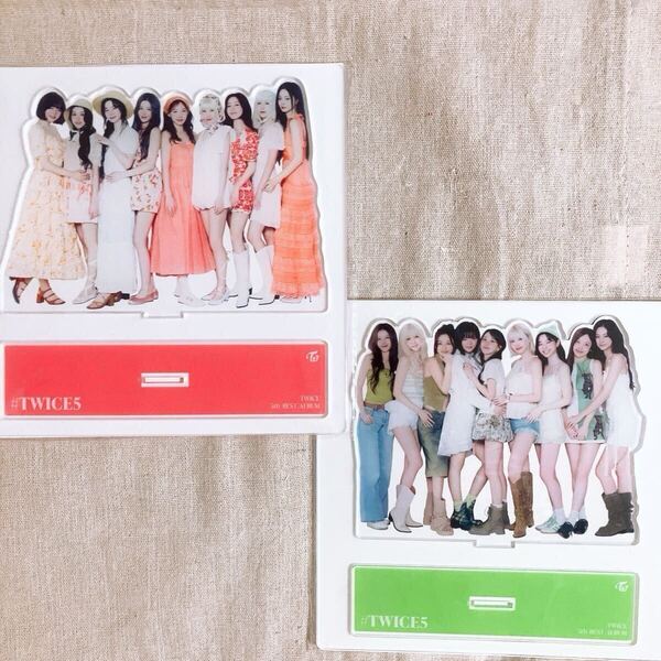 新品未開封 #TWICE5 アクリルスタンド まとめ売り 初回限定盤 A B セット TWICE アルバム オール アクスタ ビッグサイズアクリルスタンド