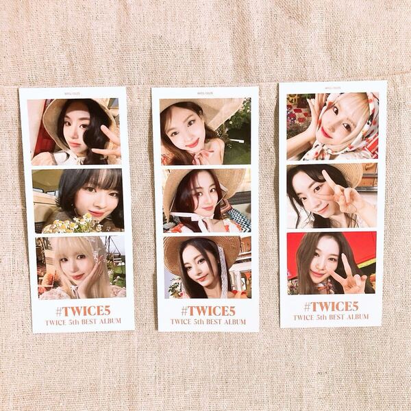 新品 #TWICE5 3 Cut photo 初回限定盤 A TWICE アルバム 初回限定盤A 3Cut 3Cutphoto