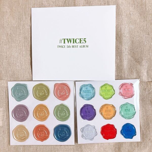 新品未開封 #TWICE4 #TWICE5 シーリングシール まとめ売り 初回限定盤 B TWICE アルバム ステッカー シール シーリング風 初回限定盤B