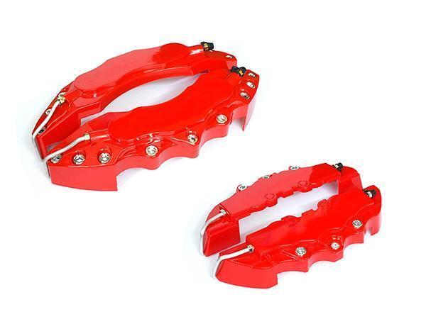 　キャリパーカバー レッドカラーロゴ無 L＆Mサイズ 各２枚セット【2426-4