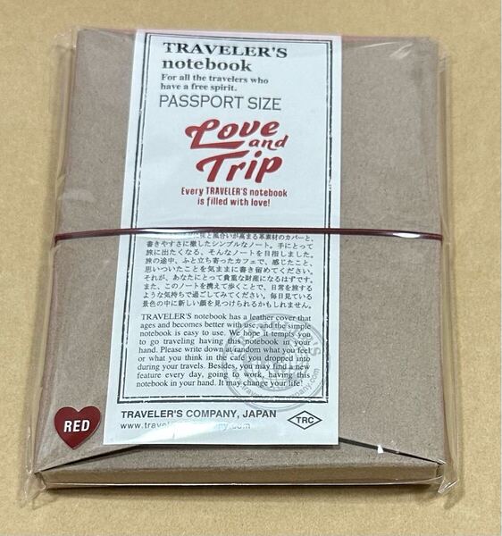 トラベラーズノート Love and Trip パスポートサイズ 未使用品