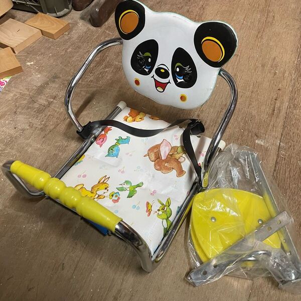 自転車 チャイルドシート パンダ レトロ ヴィンテージ 美品