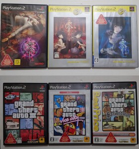ps2ソフト 零 zero 紅い蝶 刺青の聲 グラセフ GTA その他 ディスク状態良好【商品説明はきちんと読むようにお願いします】