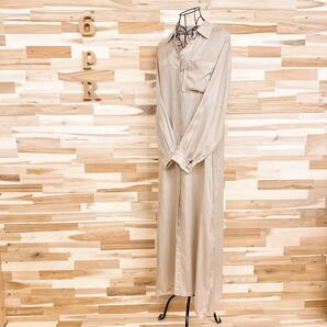 【ザラ】キュプラ100% ロング シャツ ワンピース ナチュラル S ベージュ【HFby6PR】レディース・洋服・春夏【19SD】