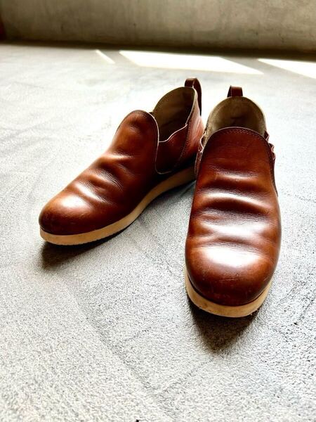 90s Red Wing ブラウン サイドゴアロメオブーツ USA レザー 革靴 レザーシューズ wesco ウエスコ