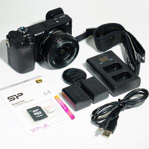 【SONY α6400】美品 4K動画 低シャッター数 バッテリー2個 64GB