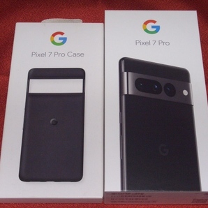 新品◆Google Pixel7 Pro 128G Obsidian+純正ケース(新品)◆国内Googleストア版