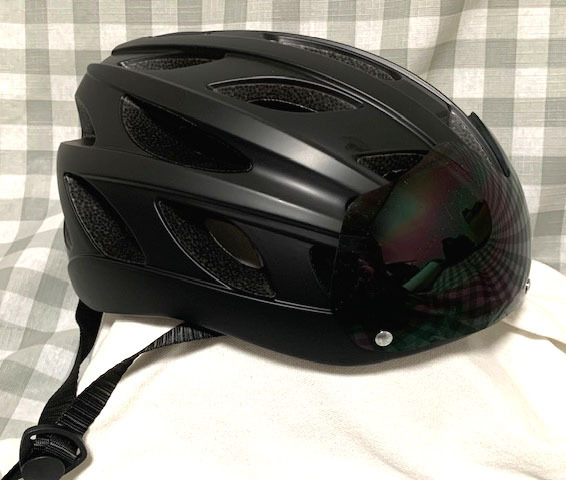 【MOHEGIA】自転車ヘルメット 磁気ゴーグル付 Lサイズ(57-61cm)