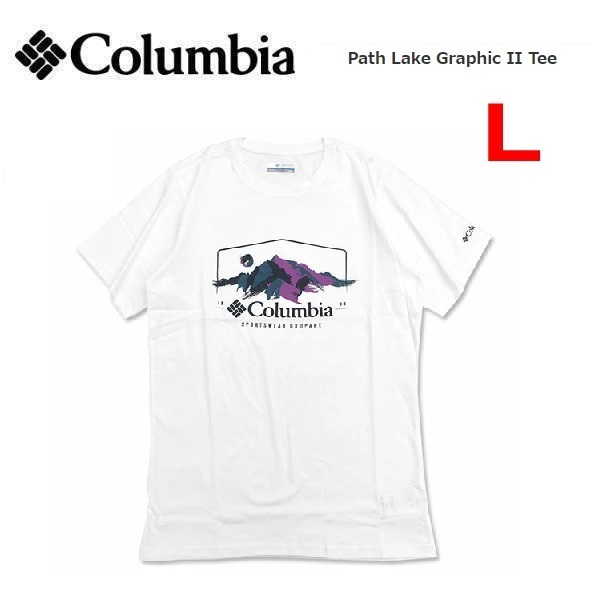 Columbia コロンビア パスレイクグラフィックⅡ Tシャツ ホワイト L AE2959 メンズ Tシャツ アウトドア キャンプ