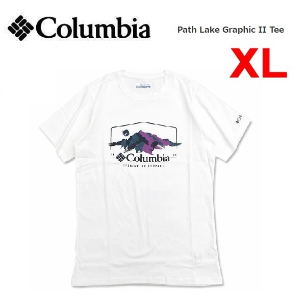 Columbia コロンビア パスレイクグラフィックⅡ Tシャツ ホワイト XL AE2959 メンズ Tシャツ アウトドア キャンプ
