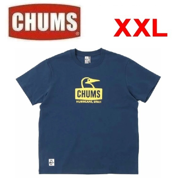 CHUMS チャムス ブービーフェイスTシャツ ネイビー XXL CH01-2278 メンズ Tシャツ アウトドア キャンプ