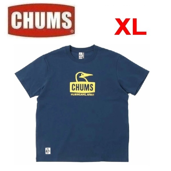 CHUMS チャムス ブービーフェイスTシャツ ネイビー XL CH01-2278 メンズ Tシャツ アウトドア キャンプ