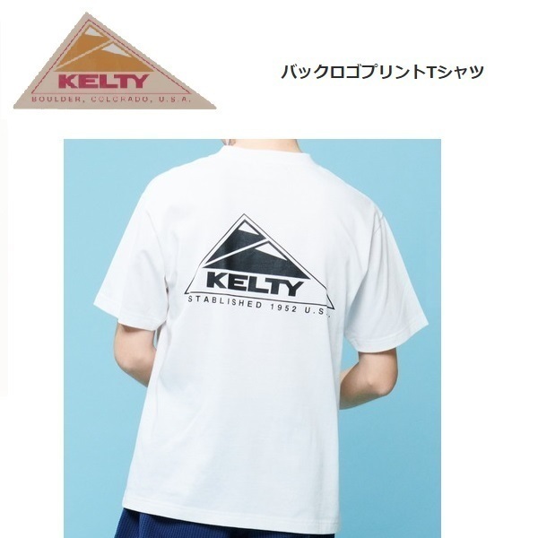 KELTY ケルティ バックロゴTシャツ ホワイト XL KE23113032 メンズ アウトドア キャンプ バックプリント