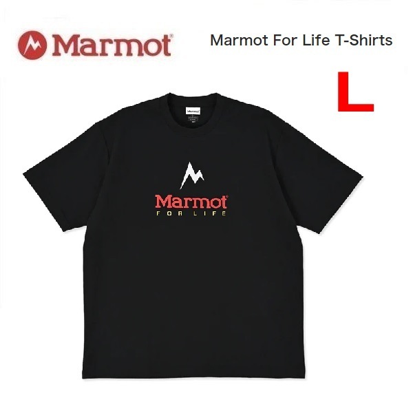 Marmot マーモット マーモットフォーライフTシャツ ブラック L MST061 メンズ Tシャツ アウトドア