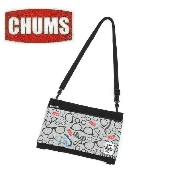 CHUMS チャムス ツーネックドショルダースウェットナイロン グラス CH60-3610 ショルダーバッグ ポーチ アウトドア