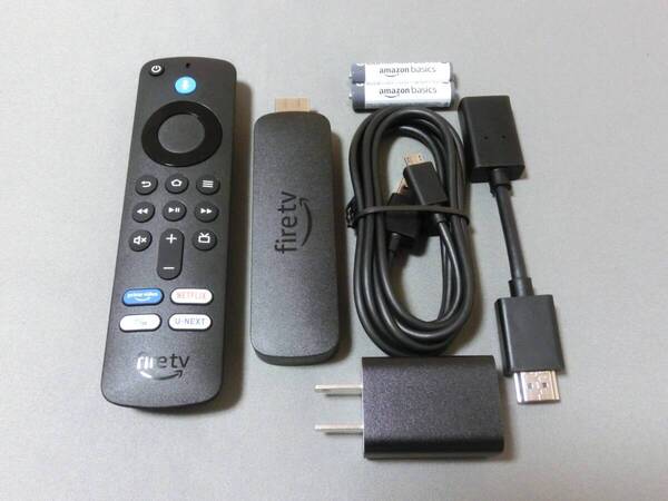 USED 極美品 Amazon Fire TV Stick 4K (最新2024モデル : M3N6RA)第2世代 アマゾン ファイヤースティック Alexa対応音声認識リモコン