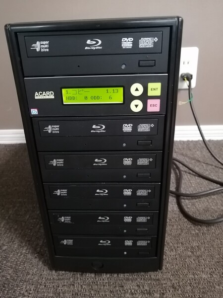 ブルーレイ・DVD・CD デュプリケーター 1:5 動作確認済 ブルーレイコピー機 DVDコピー機