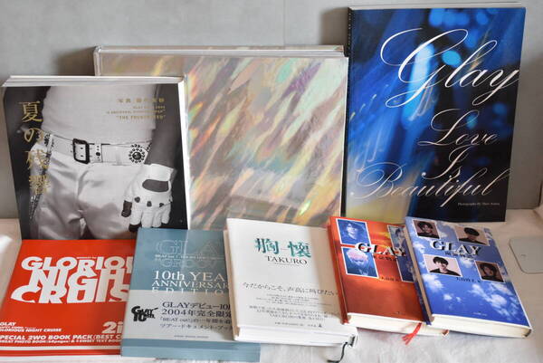 【送料込】GLAY 写真集 関連書籍 まとめ売り HAPPY SWING 2006-2016/LOVE IS BEAUTIFUL/夏の残響/GLORIOUS NIGHT CRUISE