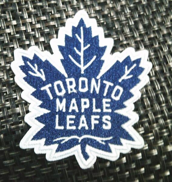 《青紺楓TM》◇◆新品トロント・メープルリーフス Toronto Maple Leafs 刺繍ワッペン◆NHL カナダ アメリカ アイスホッケー チーム