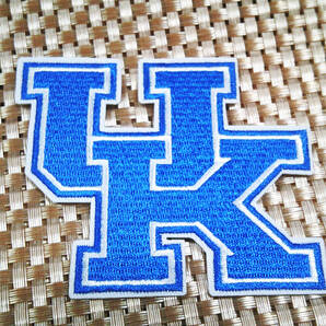 《青白UK大学ロゴ》◆新品 ケンタッキー・ワイルドキャッツKentucky Wildcats UCLA 刺繍ワッペン◆バスケットボール 野球 アメフト