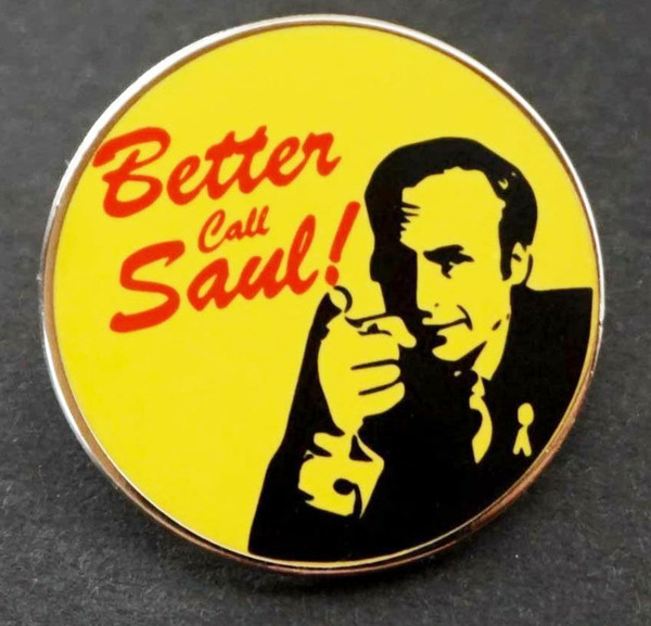 《PN黄円BCS》『Better Call Saul ベター コール ソウル』ブレイキング・バッド Breaking Bad ■金属ピンバッジ■ 映画 音楽ミュージック
