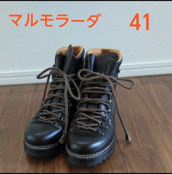超美品 フラテッリ ジャコメッティ MARMOLADA マルモラーダ マウンテンブーツ レースアップ 41 ブラック 黒 最終価格