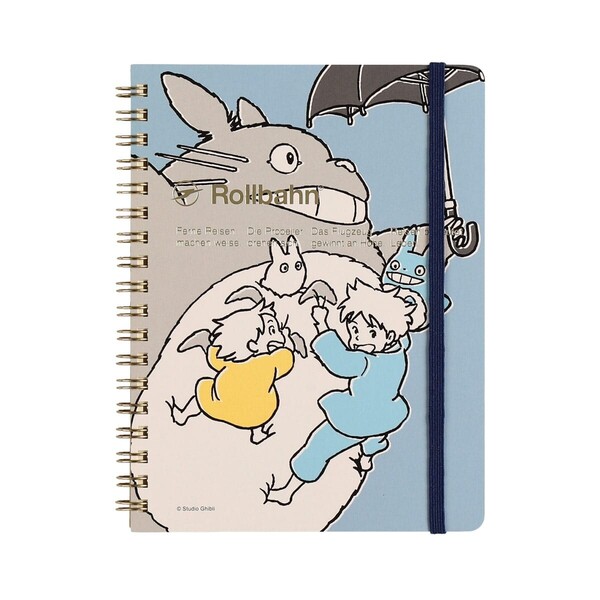 【ロルバーン】となりのトトロ/ブルー/ポケット付きメモ/Lサイズ/限定/ジブリ/ノート/グッズ/デルフォニックス/めい/どんぐり共和国/さつき