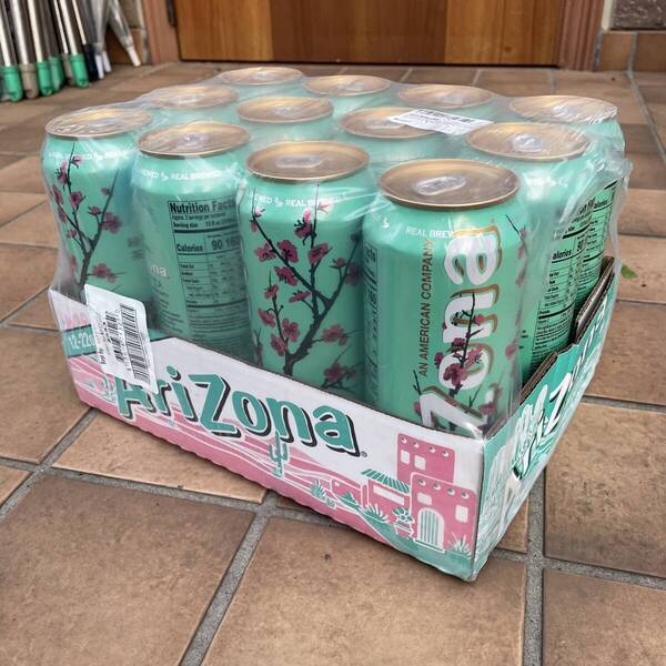 【激レア】ARIZONA GREEN TEA アリゾナ グリーンティ ハワイ 緑茶 12本パック 箱付き USDM HDM 【国内未発売】