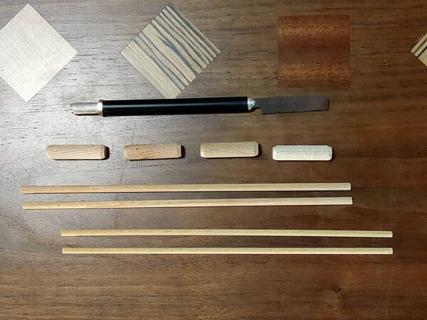 ギター リペア KIT (精密ノコギリ+丸棒 4mm 5mm 10mm) ★ストラト/テレキャス/フロイドローズ 各所穴埋めに★