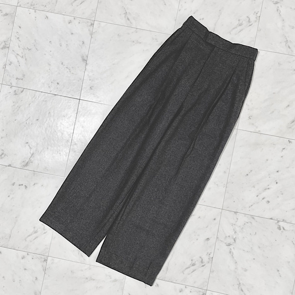 美品 アーバンリサーチ DOORS ワイドパンツ 黒 グレー ブラウン 36 558